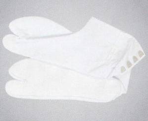 綿ブロード足袋 足印(4枚こはぜ)
